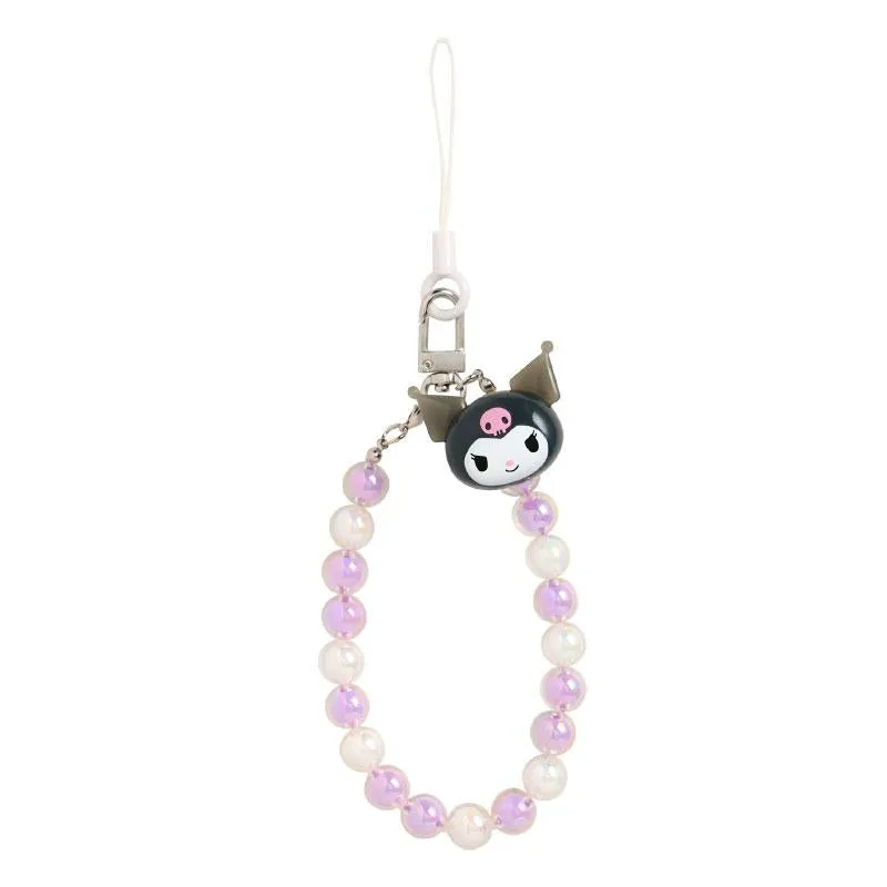 [Clearance]#[Sanrio] Beaded Hand Strap - Kuromi [FEB 2025] Sanrio Original Japan