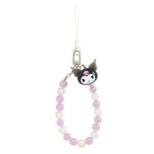 [Clearance]#[Sanrio] Beaded Hand Strap - Kuromi [FEB 2025] Sanrio Original Japan