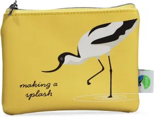 Clutch Pouch Bag for Coins and Daily Essentials, 5 x 3 Inch Vegan Leather, Avocat Making a Splash