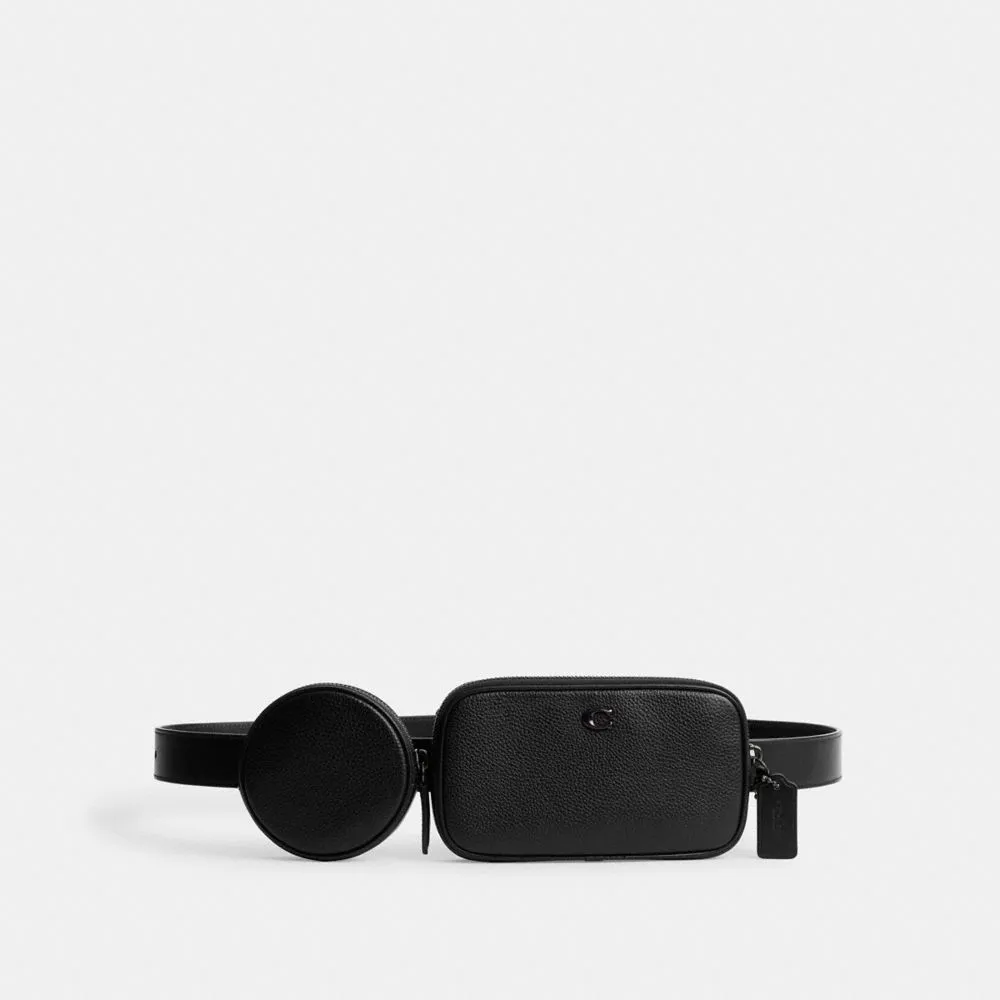 Coach Multi Pouch Belt Bag Black