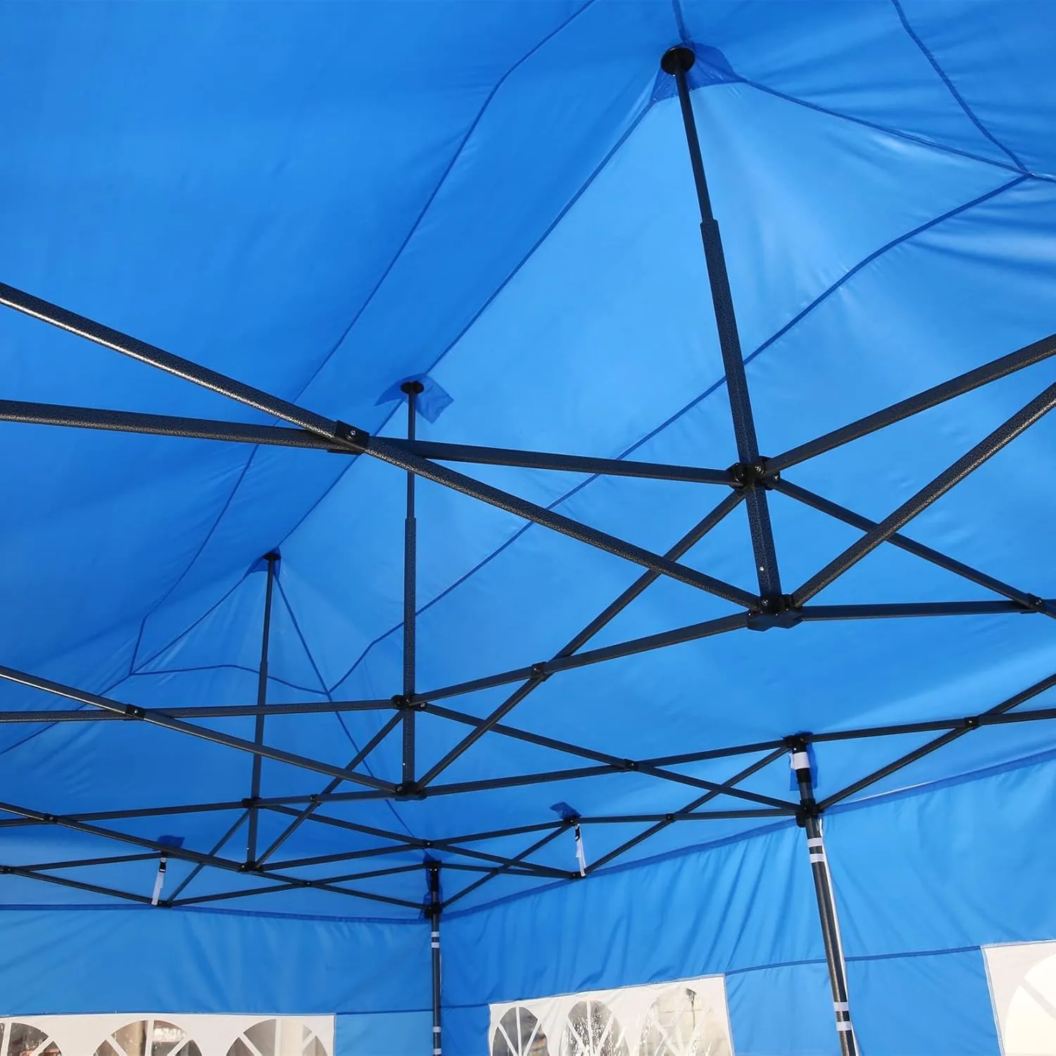 COBIZI 10x20 Pop Up Canopy with 6 Sidewall,Heavy Duty Canopy UPF 50  All Season Wind Waterproof Commercial Outdoor Wedding Party Tents for Parties Canopy Gazebo with Roller Bag(10 x 20 ft Khaki)