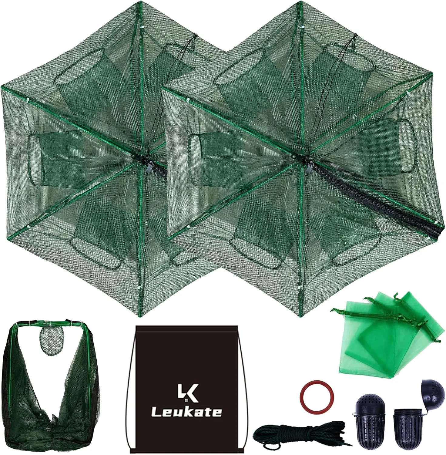 Collapsible Fishing Bait Minnow Trap - Durable Fish Trap Net for Minnow, Crab, Crayfish, Shrimp Fish Trap Net - Designed for Minnows and Beyond