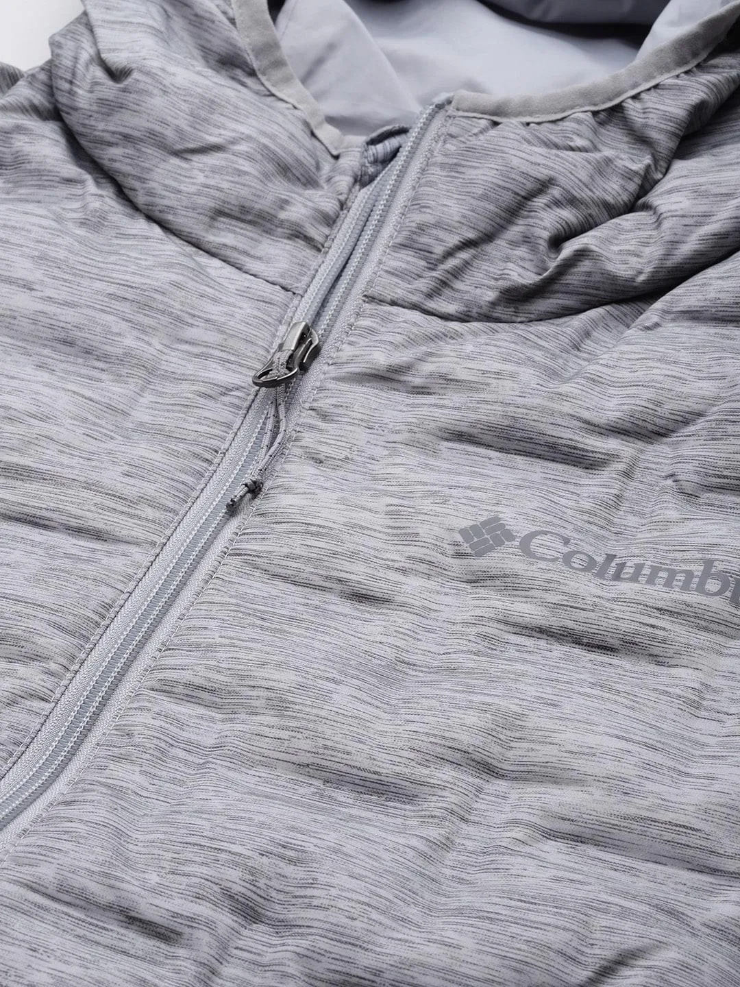 Columbia Men Grey Delta Ridge Down Hooded Jacket