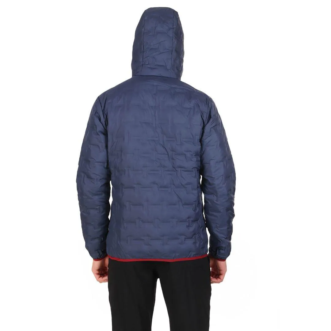 Columbia Men Navy Blue Delta Ridge Down Hooded Jacket