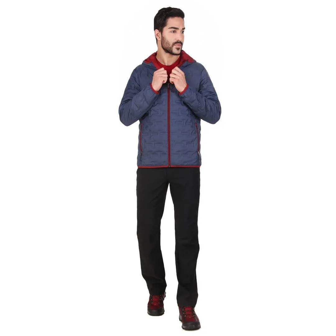 Columbia Men Navy Blue Delta Ridge Down Hooded Jacket