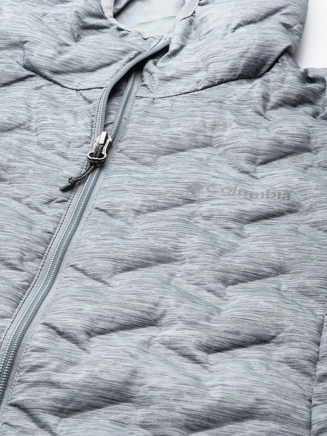 Columbia Women Grey Delta Ridge Down Hooded Jacket