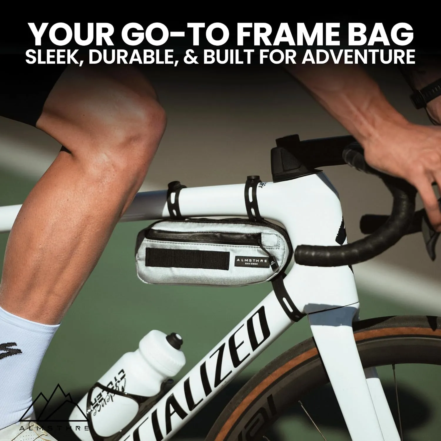 Compact Bike Frame Bag | Weather-Resistant, Waterproof Zippers & Dual-Sided Access for Road, MTB, and Ebike Frames