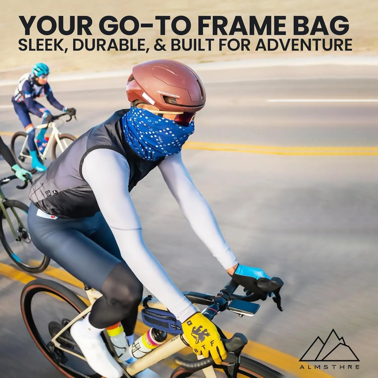 Compact Bike Frame Bag | Weather-Resistant, Waterproof Zippers & Dual-Sided Access for Road, MTB, and Ebike Frames