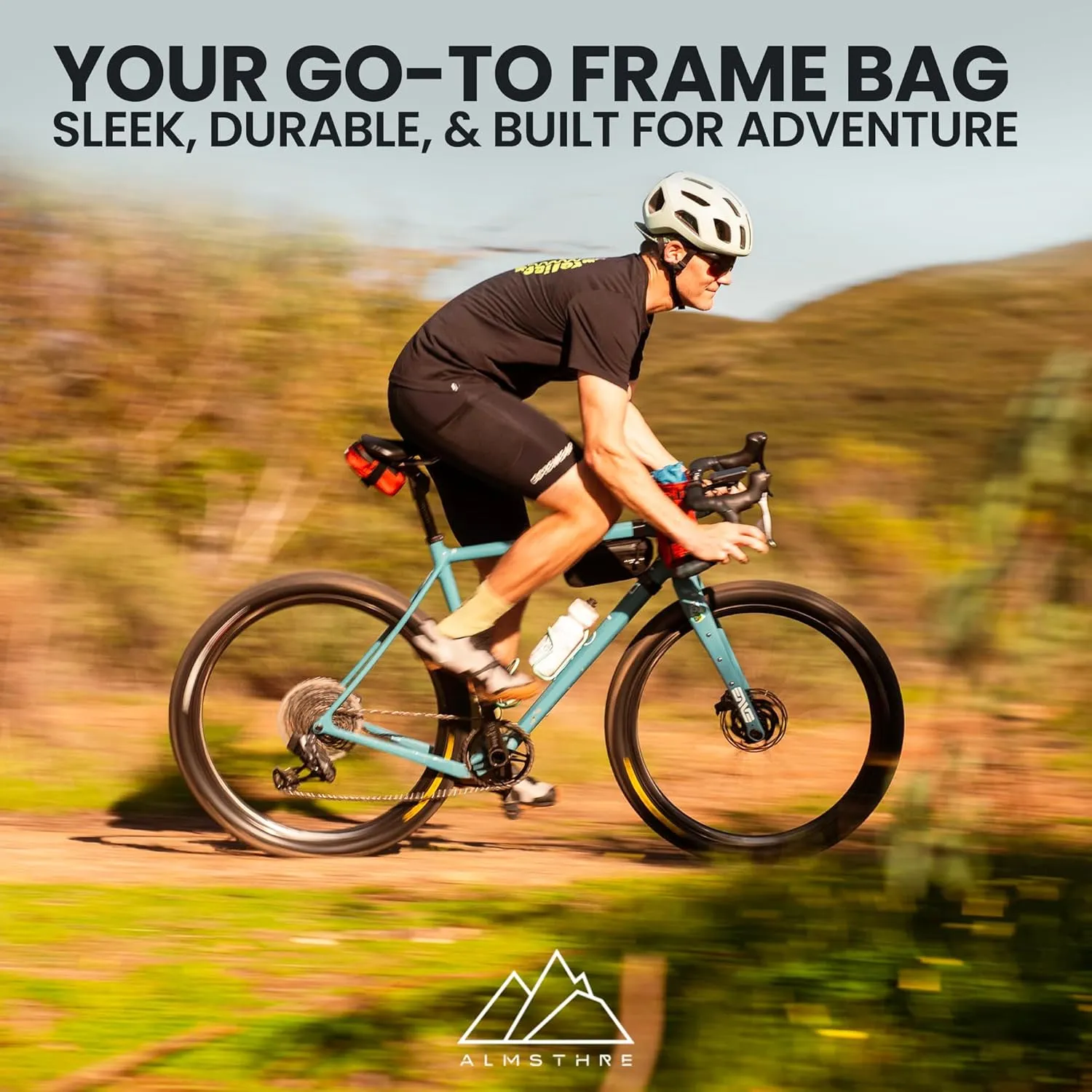 Compact Bike Frame Bag | Weather-Resistant, Waterproof Zippers & Dual-Sided Access for Road, MTB, and Ebike Frames