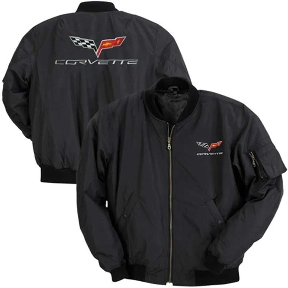 Corvette Aviator Jacket with C6 Logo : 2005-2013 C6 (Large)