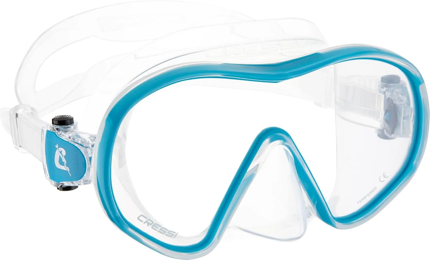 Cressi Single Lens Frameless Scuba Mask & Dry Snorkel for Snorkeling, Scuba Diving, F-Dual & Supernova Dry: Designed in Italy