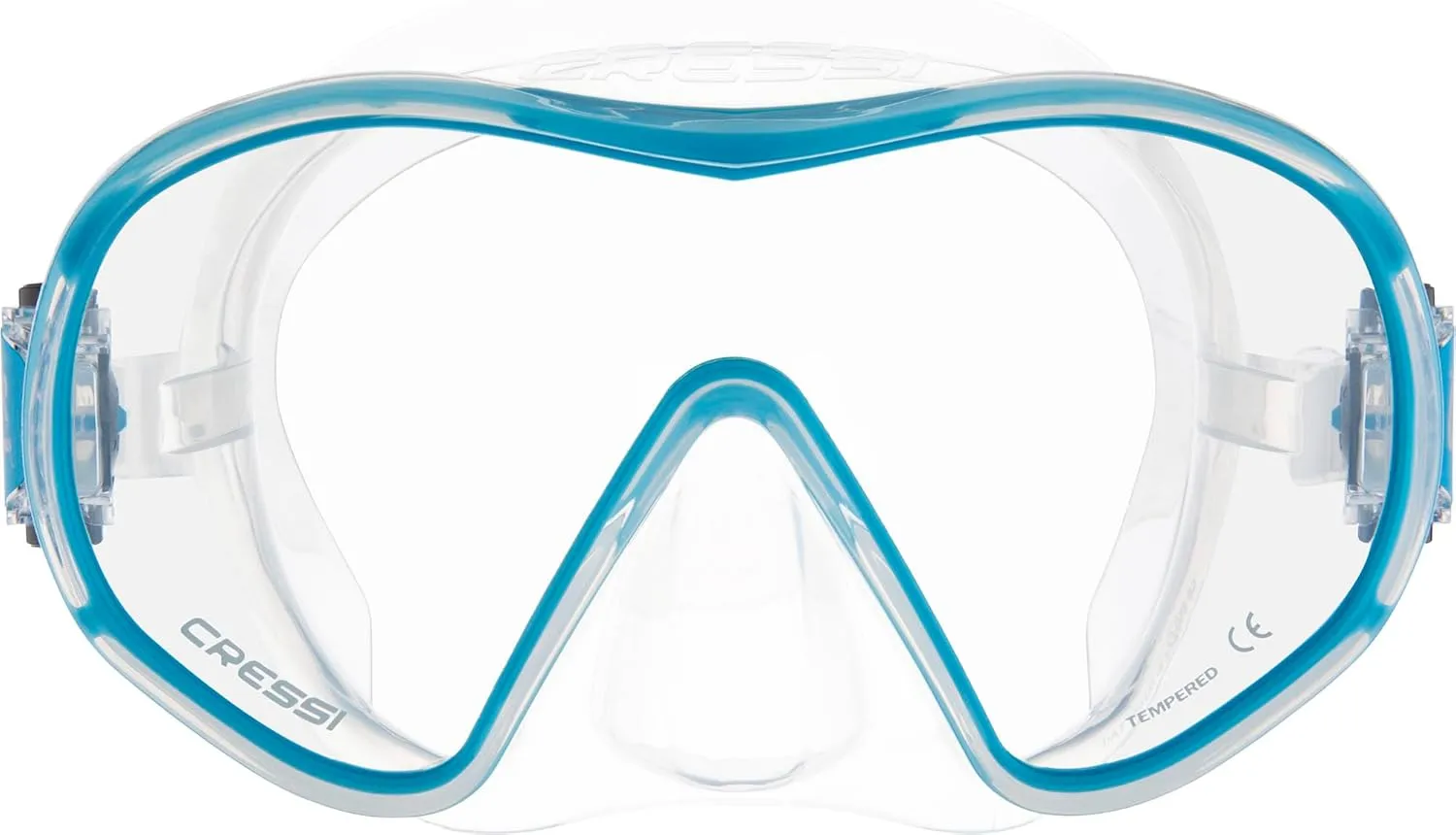 Cressi Single Lens Frameless Scuba Mask & Dry Snorkel for Snorkeling, Scuba Diving, F-Dual & Supernova Dry: Designed in Italy