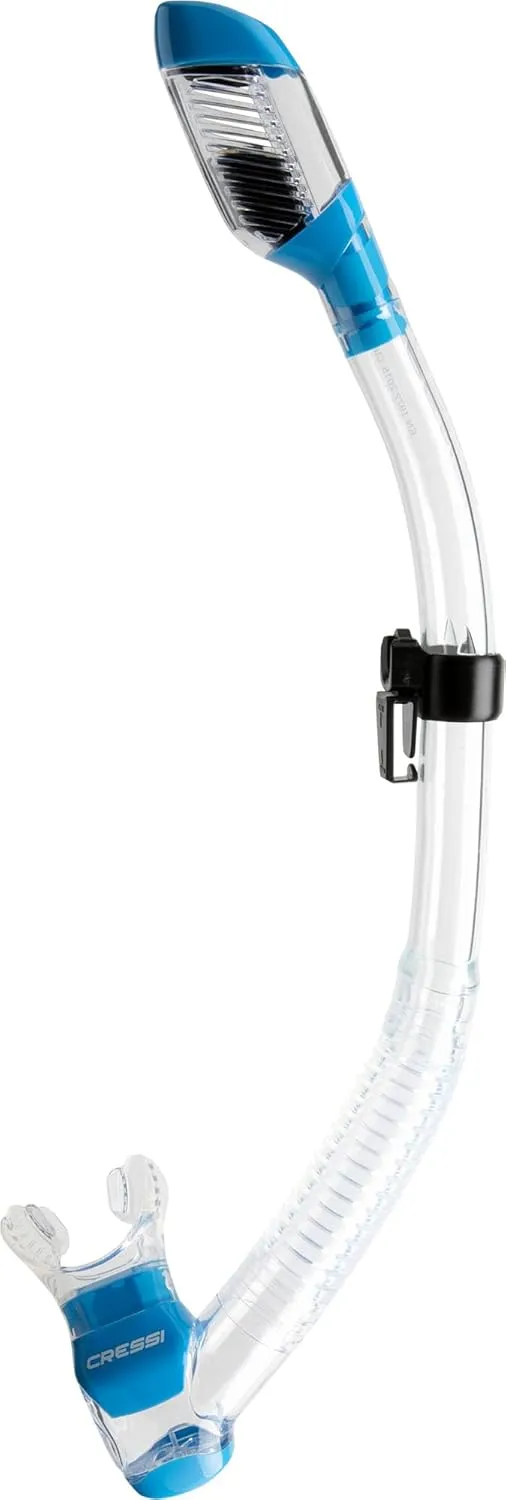 Cressi Single Lens Frameless Scuba Mask & Dry Snorkel for Snorkeling, Scuba Diving, F-Dual & Supernova Dry: Designed in Italy