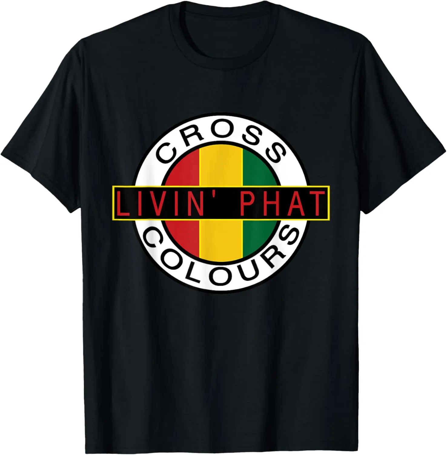CROSS COLOURS | Retro Graphic 1990's Vintage Unisex-Adult T-Shirt