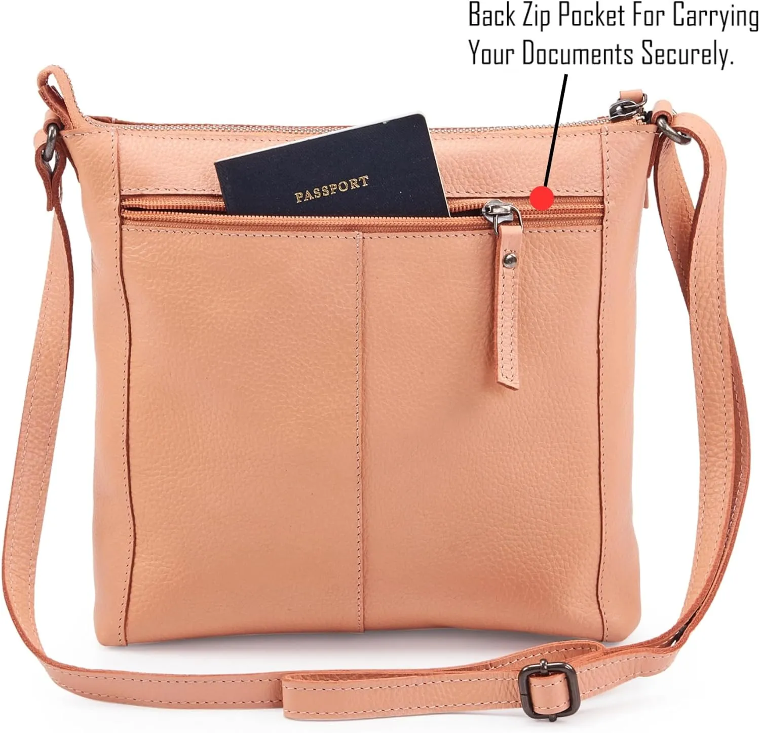 Crossbody Bag for Women Trendy Real Leather Purse Small Soft Pebbled Handbags Crossover Shoulder Pocketbook