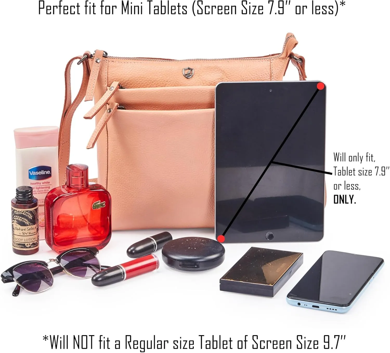 Crossbody Bag for Women Trendy Real Leather Purse Small Soft Pebbled Handbags Crossover Shoulder Pocketbook