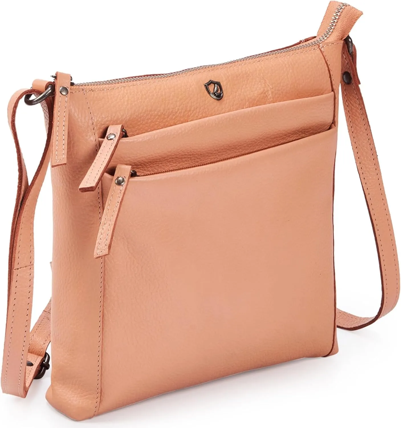Crossbody Bag for Women Trendy Real Leather Purse Small Soft Pebbled Handbags Crossover Shoulder Pocketbook
