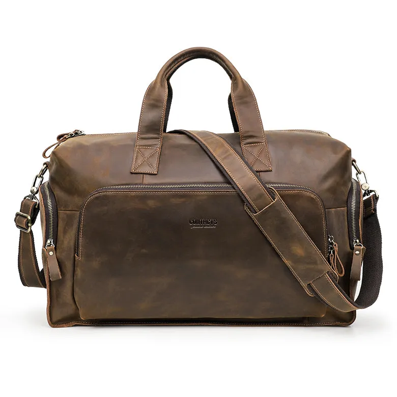 Custom Leather Duffle Bag for Men