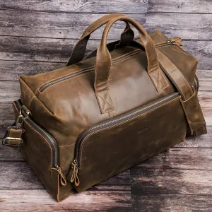 Custom Leather Duffle Bag for Men