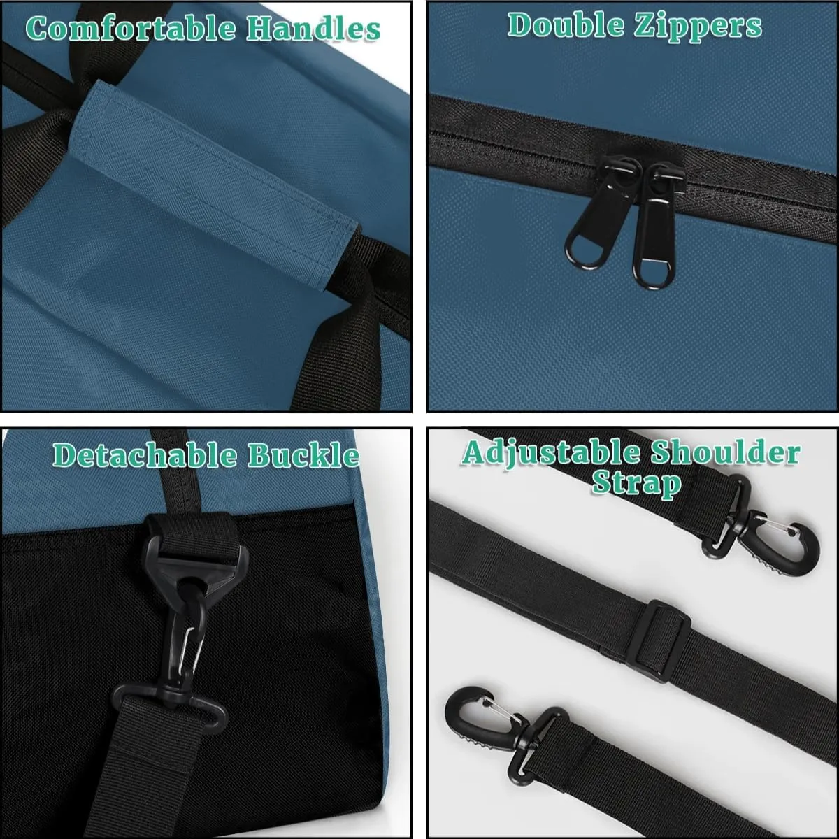 Custom Sport Gym Bags, Personalized Name Overnight Duffel Bags for Boys Girls Dance Weekender Bag Travel Tote Bags, Blue A