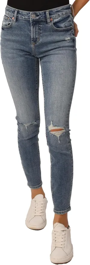 DEAR JOHN Gisele Women's Skinny Jeans Mid Rise Mid-Waisted Classic Comfort