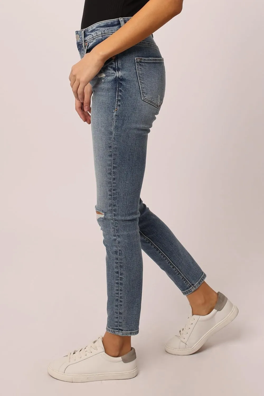 DEAR JOHN Gisele Women's Skinny Jeans Mid Rise Mid-Waisted Classic Comfort