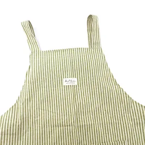 Delantal algodón Rayas Verde Bags Garden