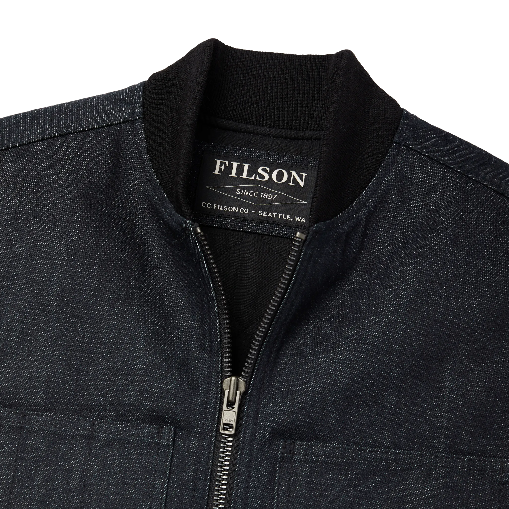 Denim Insulated Work Vest - Raw Indigo