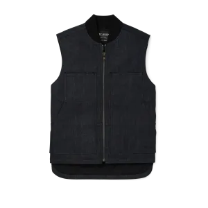Denim Insulated Work Vest - Raw Indigo