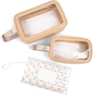 Diaper Bag Organizer Pouches for Moms (Set of 3) - Water-Resistant Diaper Bag Organizing Pouches - 1 Reusable Wipes Diaper Bag Pouch & 2 Stand Alone Diaper Bag Pouches - Organizing Bag for Travelers