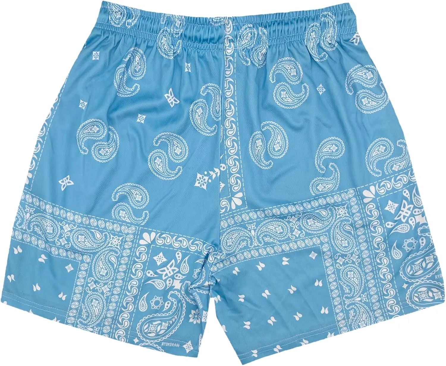 DIOTSR Mens Paisley Graphic Shorts Athletic Basketball Bandana Shorts Running Streetwear Y2k Drawstring Waist
