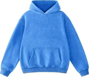 Dnzzs Womens Oversized Hoodie Acid Wash Hoodie Vintage Sweatshirt Heavyweight Fleece Cotton Streetwear Trendy Sweatshirts