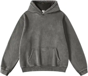 Dnzzs Womens Oversized Hoodie Acid Wash Hoodie Vintage Sweatshirt Heavyweight Fleece Cotton Streetwear Trendy Sweatshirts