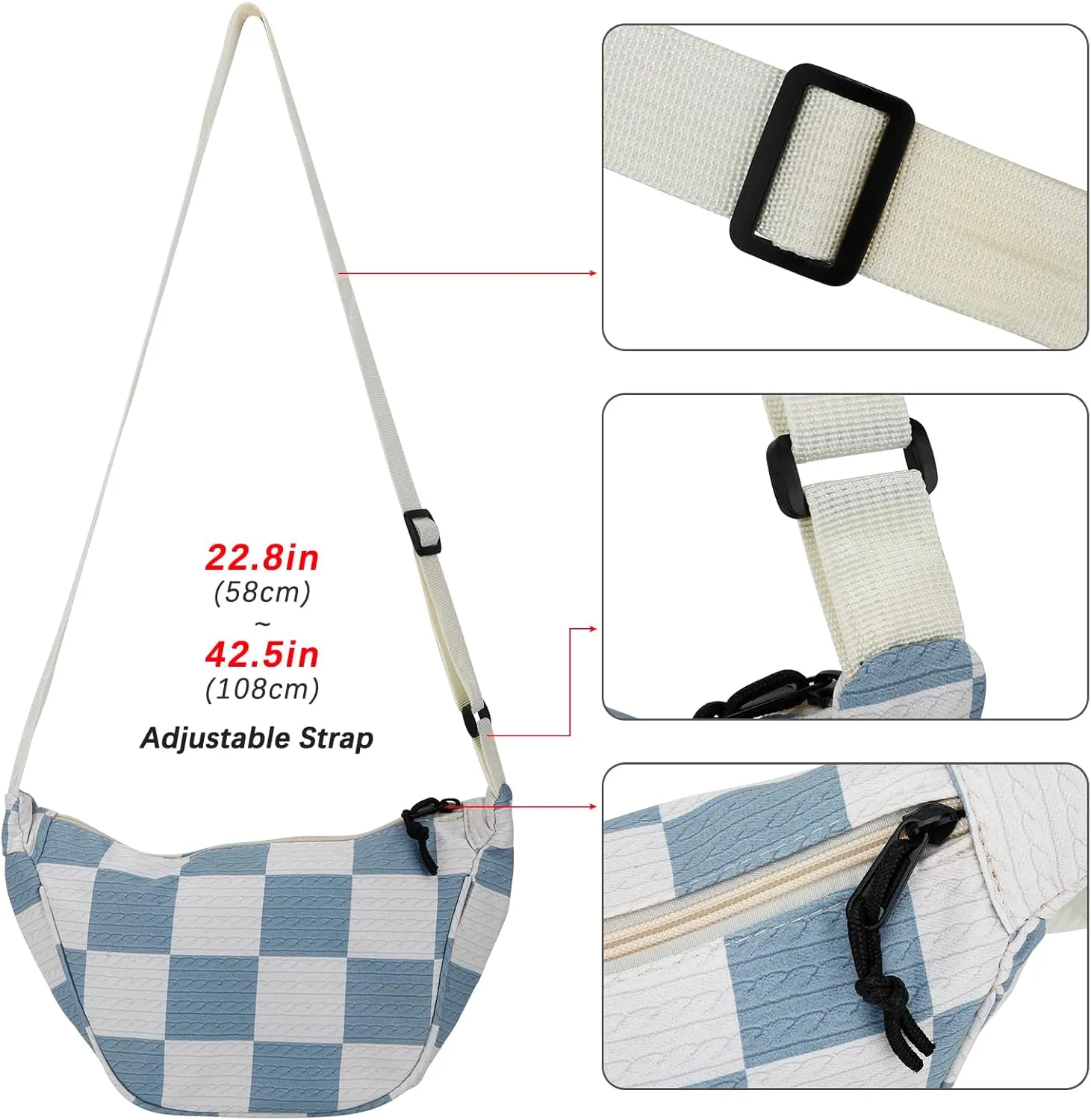 DOB SECHS Crossbody Purse Small Messenger Bags for Women Shoulder Bag…