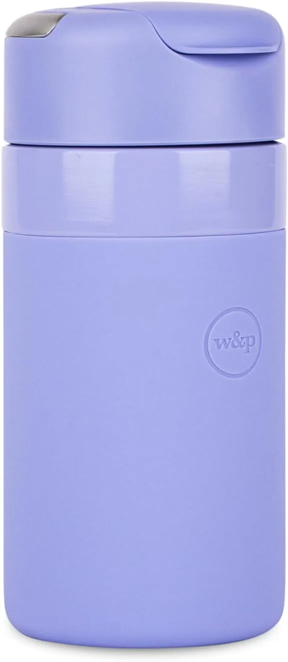 Drink Through Lid for Insulated Water Bottles, Leak-Proof, Carrying Handle, BPA Free, Lavender