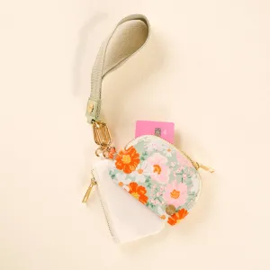 Dynamic Duo Pouch Wristlet-Bouquet Beauty Sage