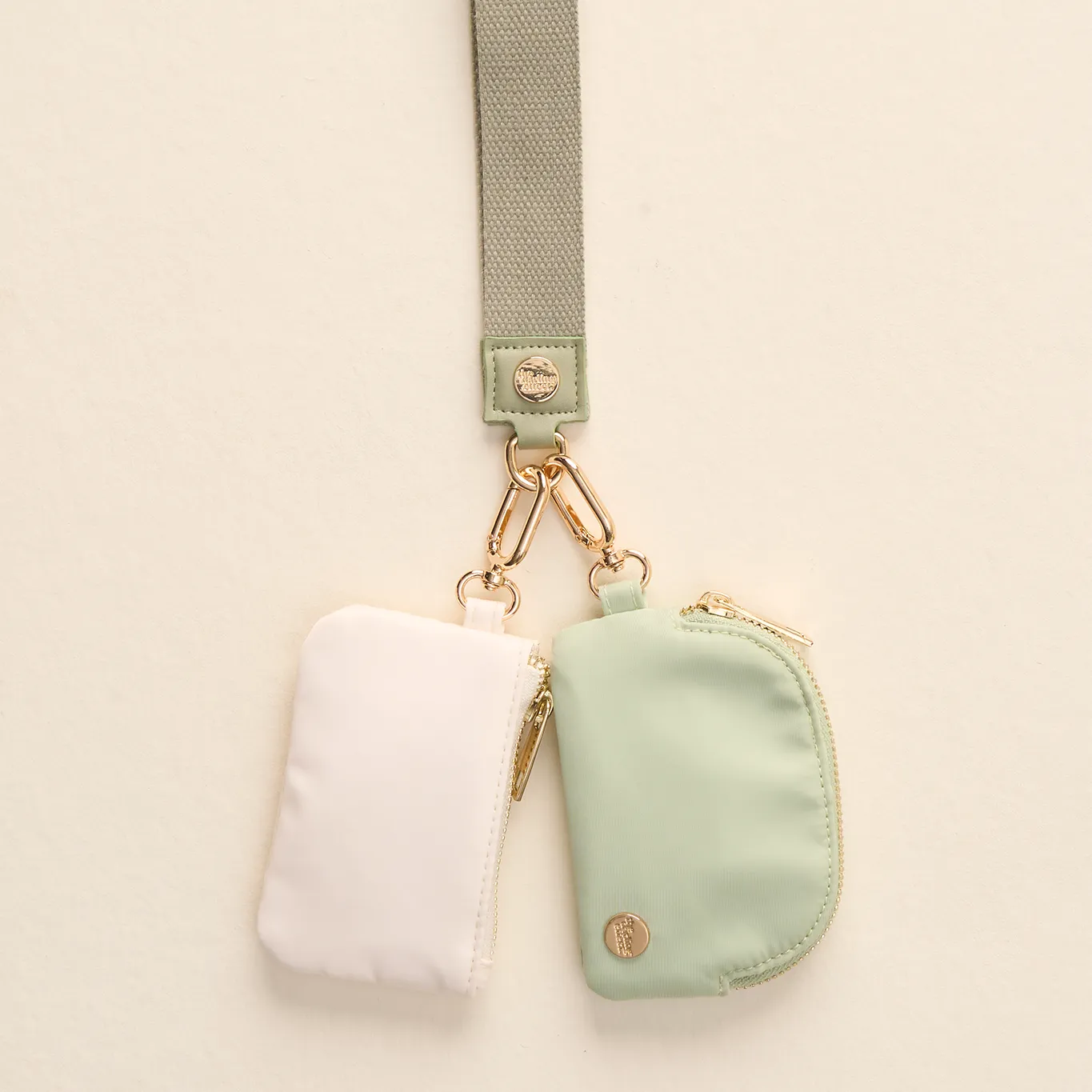 Dynamic Duo Pouch Wristlet-Sage
