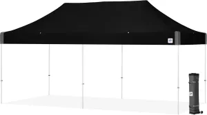 E-Z UP Vantage, 10' x 20' Shelter, White Frame, Black Top