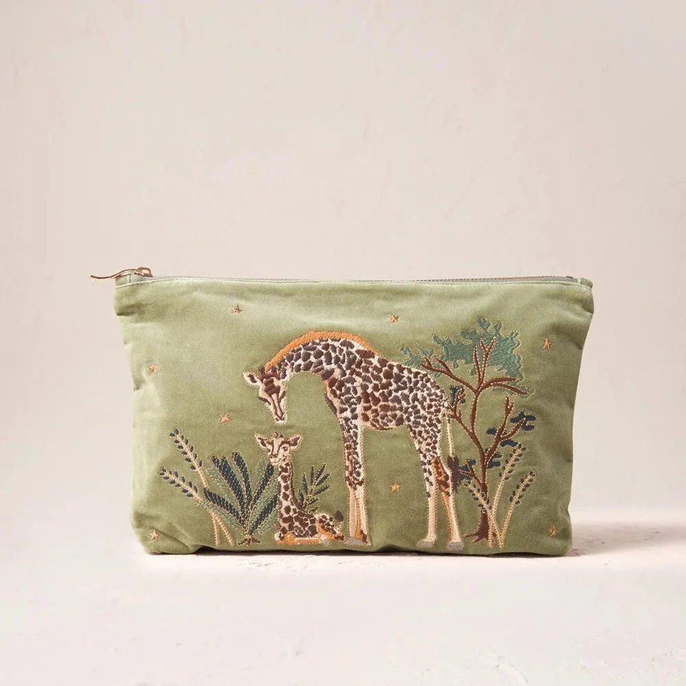 Elizabeth Scarlett - Giraffe Mother & Baby - Everyday Pouch