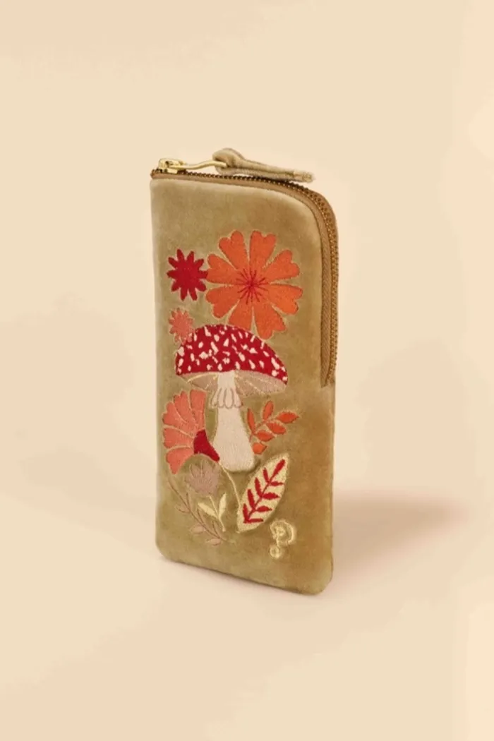 Embroidered Glasses Pouch
