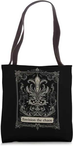 Envision the Chaos |Gothic Alt Grunge Hip Hop Y2K Emo Scene Tote Bag