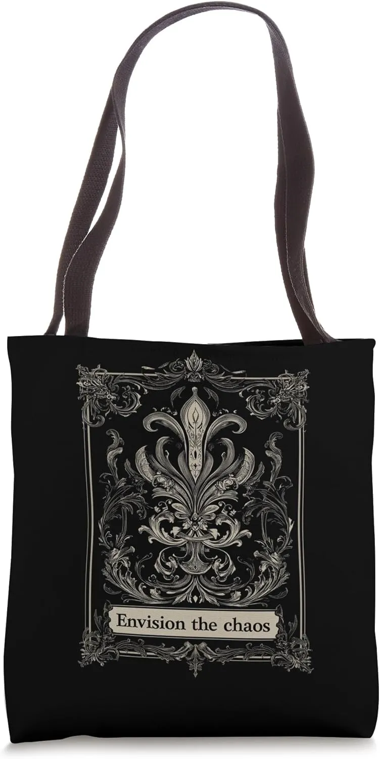 Envision the Chaos |Gothic Alt Grunge Hip Hop Y2K Emo Scene Tote Bag