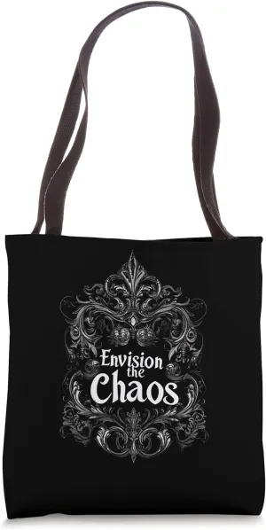 Envision the Chaos |Gothic Alt Grunge Hip Hop Y2K Emo Scene Tote Bag