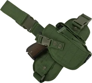 Evike Airsoft - Matrix Special Force Quick Draw Tactical Thigh Holster w/Drop Leg Panel (Color: OD Green/Right)