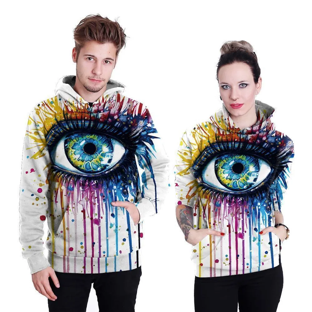 Eye Print 3D Hoodie UNISEX Hip Hop Hoodie