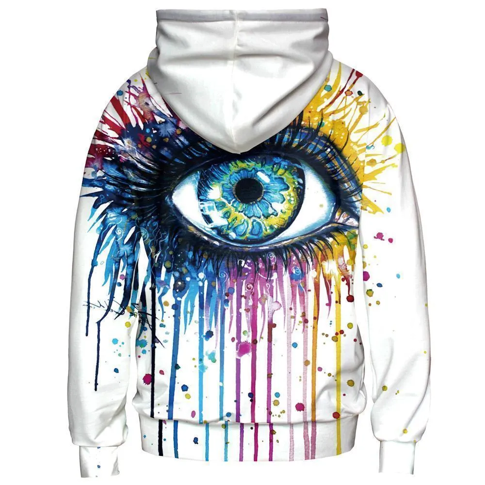 Eye Print 3D Hoodie UNISEX Hip Hop Hoodie