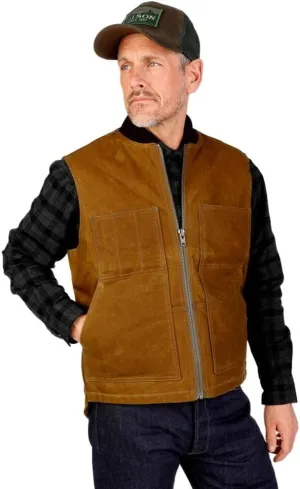 Filson Men's Tin Cloth Insulated Work Vest - Dark Tan