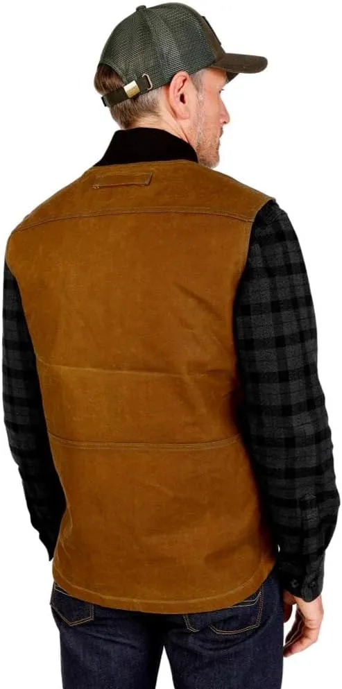 Filson Men's Tin Cloth Insulated Work Vest - Dark Tan