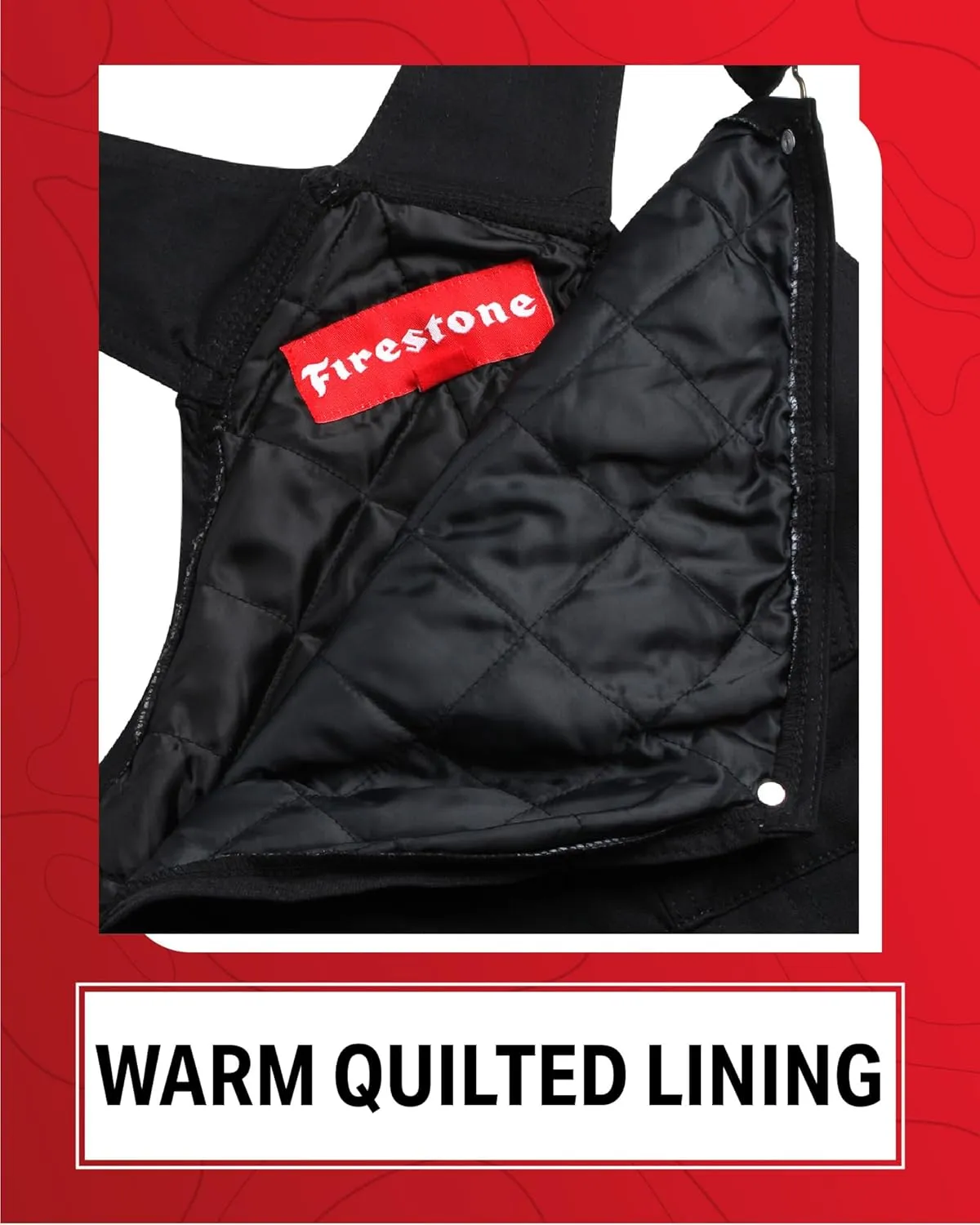 Firestone Mens Overalls - Water Resistant Twill Bib Overalls Jumpsuit for Work Utility and Safety (Sizes: M-XXL, Runs Small)
