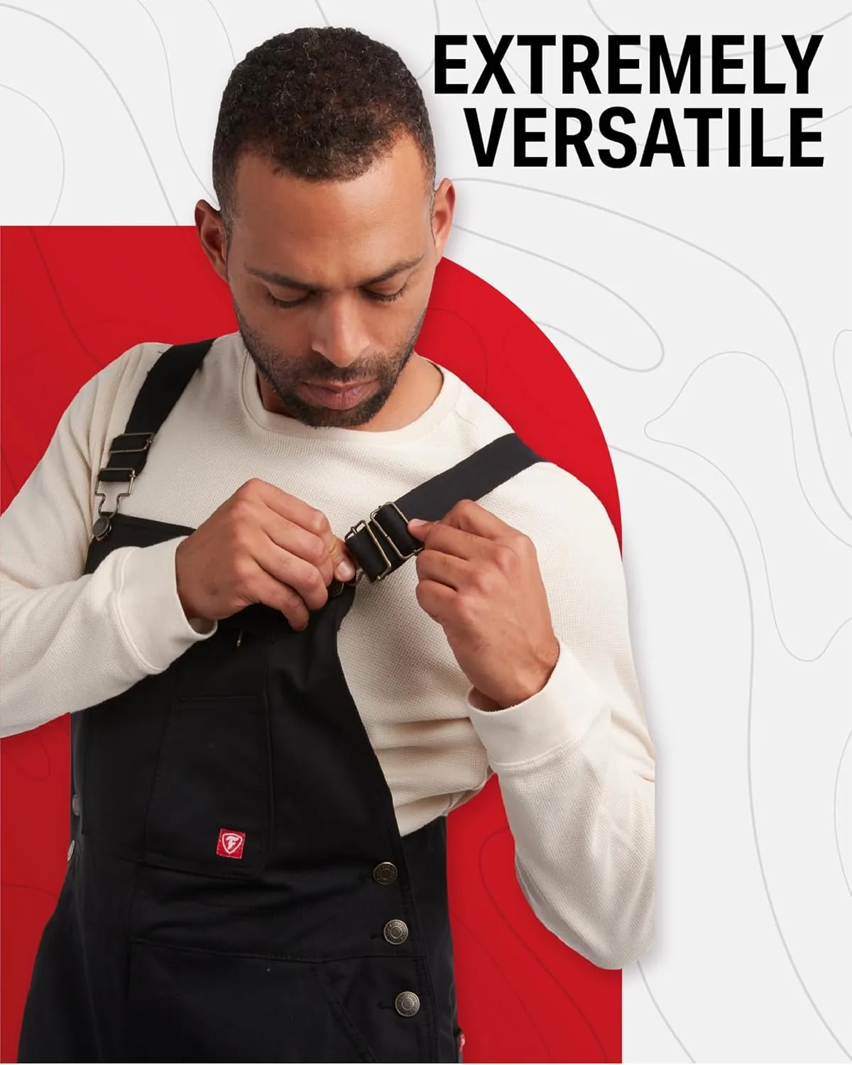 Firestone Mens Overalls - Water Resistant Twill Bib Overalls Jumpsuit for Work Utility and Safety (Sizes: M-XXL, Runs Small)